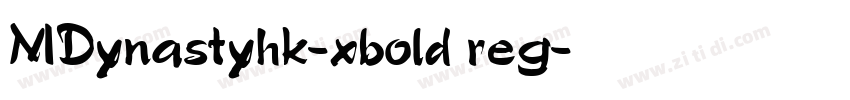 MDynastyhk-xbold reg字体转换